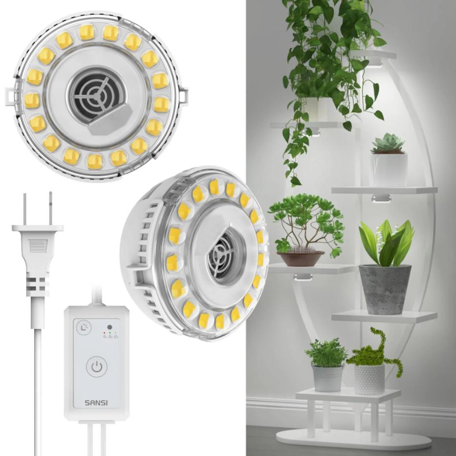 2 Head Clips Full Spectrum Grow Lights With Timer