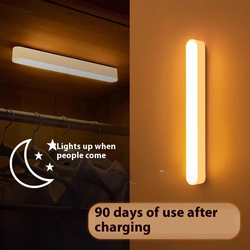 Ultra-thin Human Body Induction Intelligent Induction Rechargeable Small Night Lamp