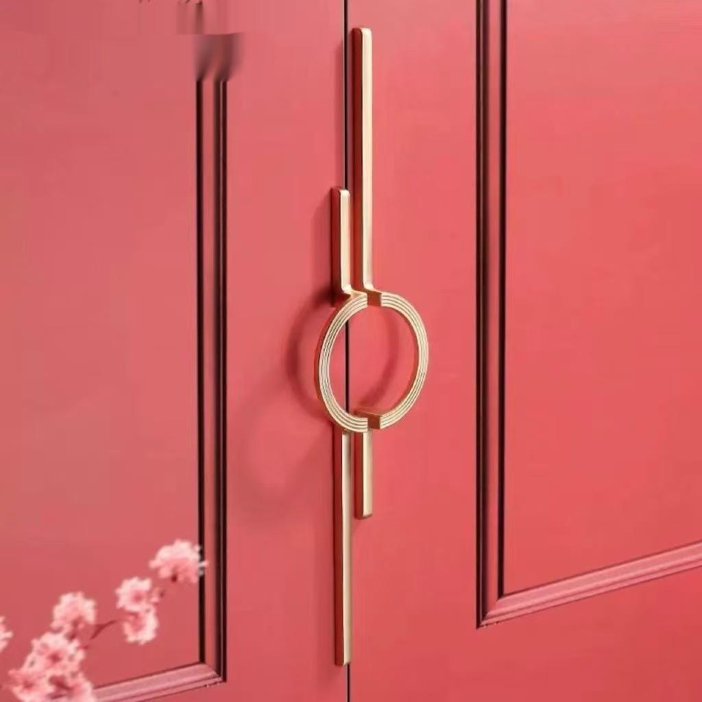 Half Round Cabinet Hardware For Wardrobes And Drawers Solid Door Handle For Furniture