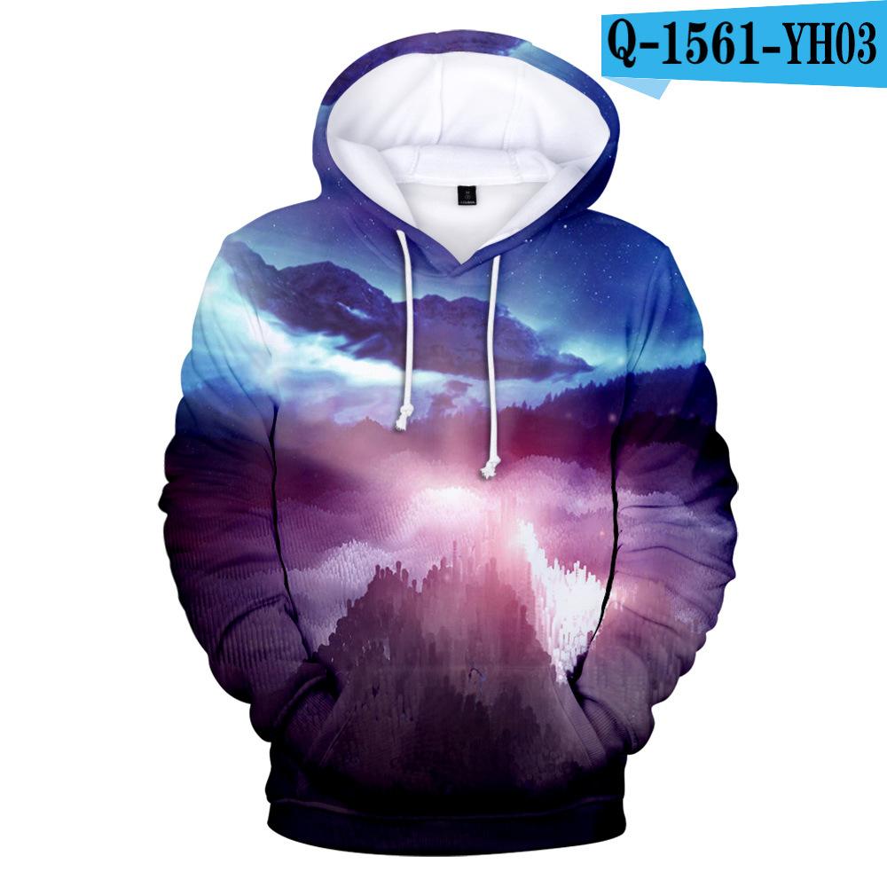 Universe Starry Sky Series Personalized 3D Hooded Sweatshirt