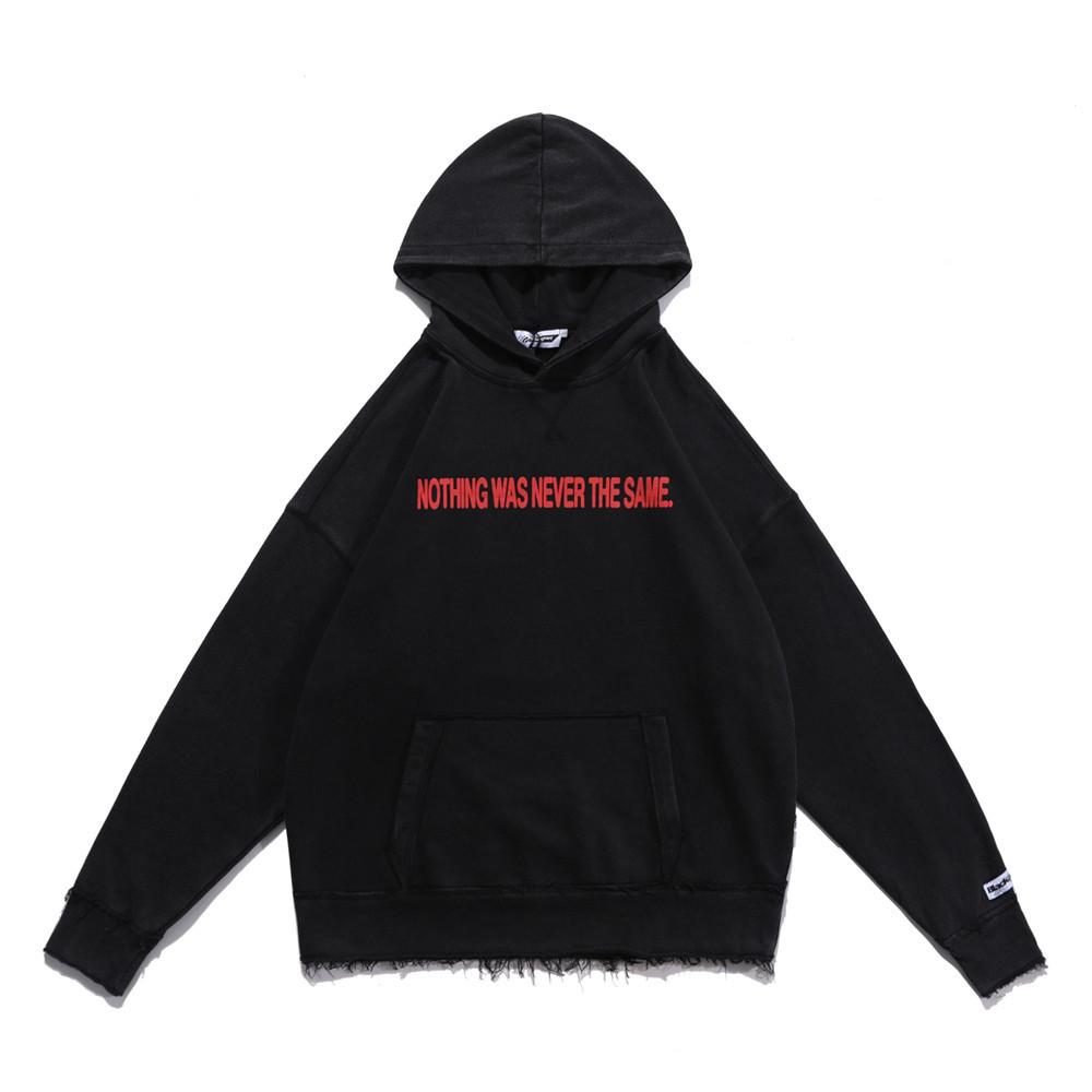 Dark Planet Print Hoodie Men's Loose Casual