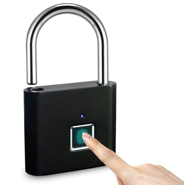 Befach Padlock SY11 | fingerprint lock | Hardened Steel Shackle & Brass Lock Core | Key Operated Security Padlock for Doors, Gates & Storage | Rust‑Resistant Outdoor & Indoor Safety Lock