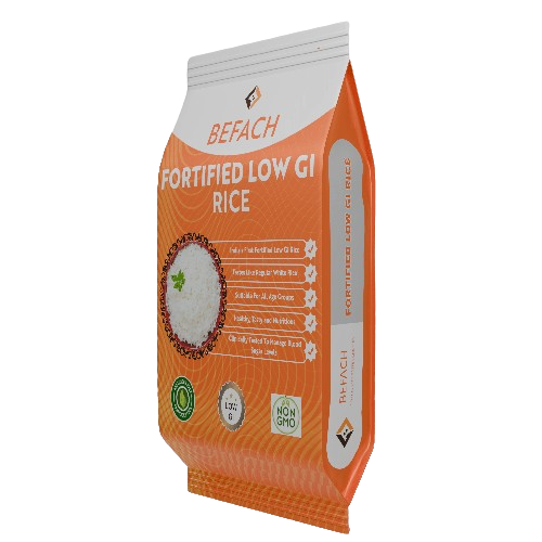 Befach Fortified Low Gi Rice (1 Kg)| Certified By National Institute Of Nutrition | Low Sugar | Low Gi | Free Of Pesticides, Non Gmo, Perfect For Diet & Diabetic People