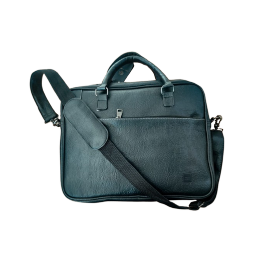 Rare Rabbit Leather Laptop Sleeve with Padded Strap