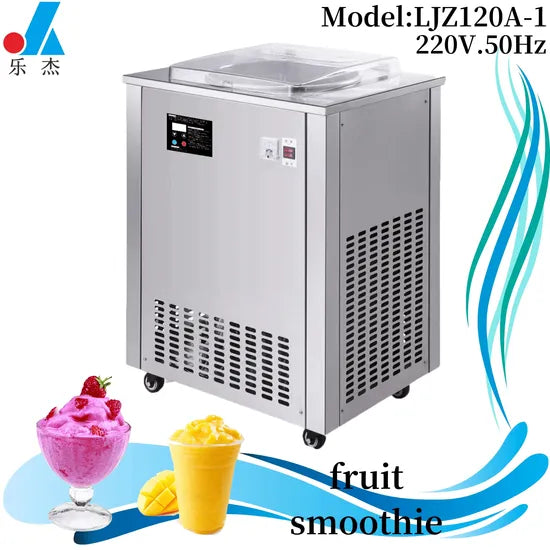 (1200W-220V/50Hz-7L*1) Automatic Single Pot Smoothie Machine Ice Maker Fried Ice Cream Machine for Slushie Machine with Stainless Steels
