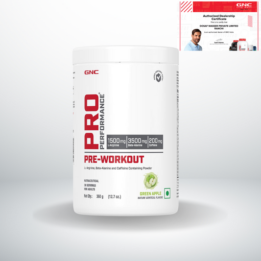 GNC Pre-Workout Green Apple 360gm (30 Serving)