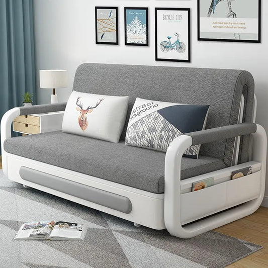 Small Apartment Multi-function simple Modern living room low prices foldable sofa cheaper cum bed sofa bed with storage