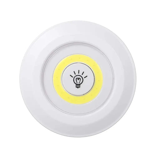 Wireless LED Puck Light 3 Pack with Remote Control Under Cabinet Lighting COB Closet Tap Night Lights Battery Powered