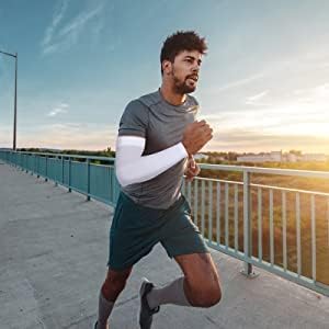 UV Protection Arm sleeves Cooling Compression Strong Soft Stretchy UPF 50+ For All Outdoor Sports Running Cycling Hiking