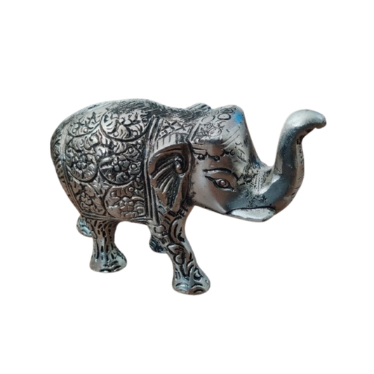 Antique Silver Elephant Figurine