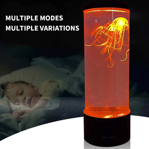 LED Rocket Table Jellyfish Lava Lamp Night Aquarium Lava Lamps Decorative Lights LED Fantasy Lighting Atmosphere Electric Night