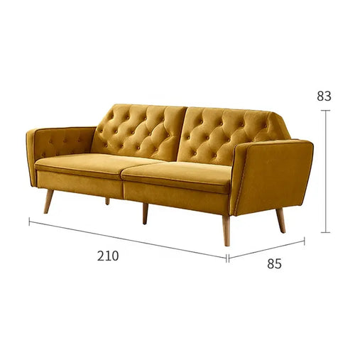 Factory design modern sofa beds the most popular overturn 2 seats futon convertible lazy sofa bed