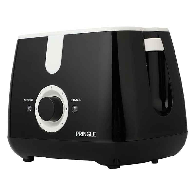 Stainless Steel Black 2 Slice Pop Up Toaster