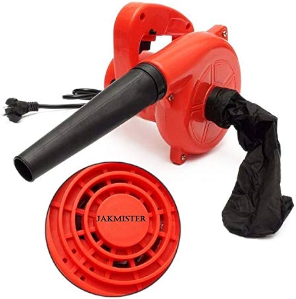 Red Unbreakable Plastic Electric Air Blower with Dust Collector Bag