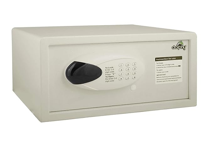 White Cold Roller Steel Digital Safe Locker