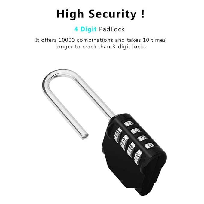 Padlock 4 Digit Combination Lock