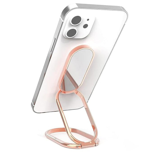 Metal Mobile Stand for Table, Foldable Phone Holder 3M Self-Adhesive Mobile