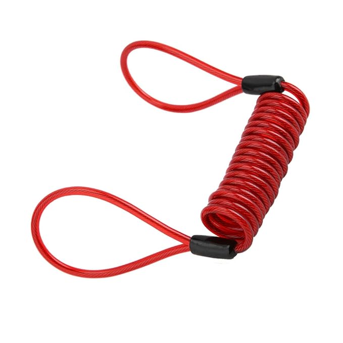 Security Red PVC Practical Bicycle Reminder Cable