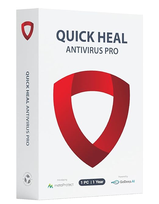 Quick Heal Antivirus Pro Latest Version, 1 PC, 1 Year (CD/DVD)