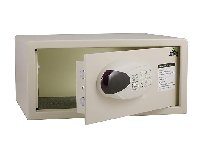 White Cold Roller Steel Digital Safe Locker