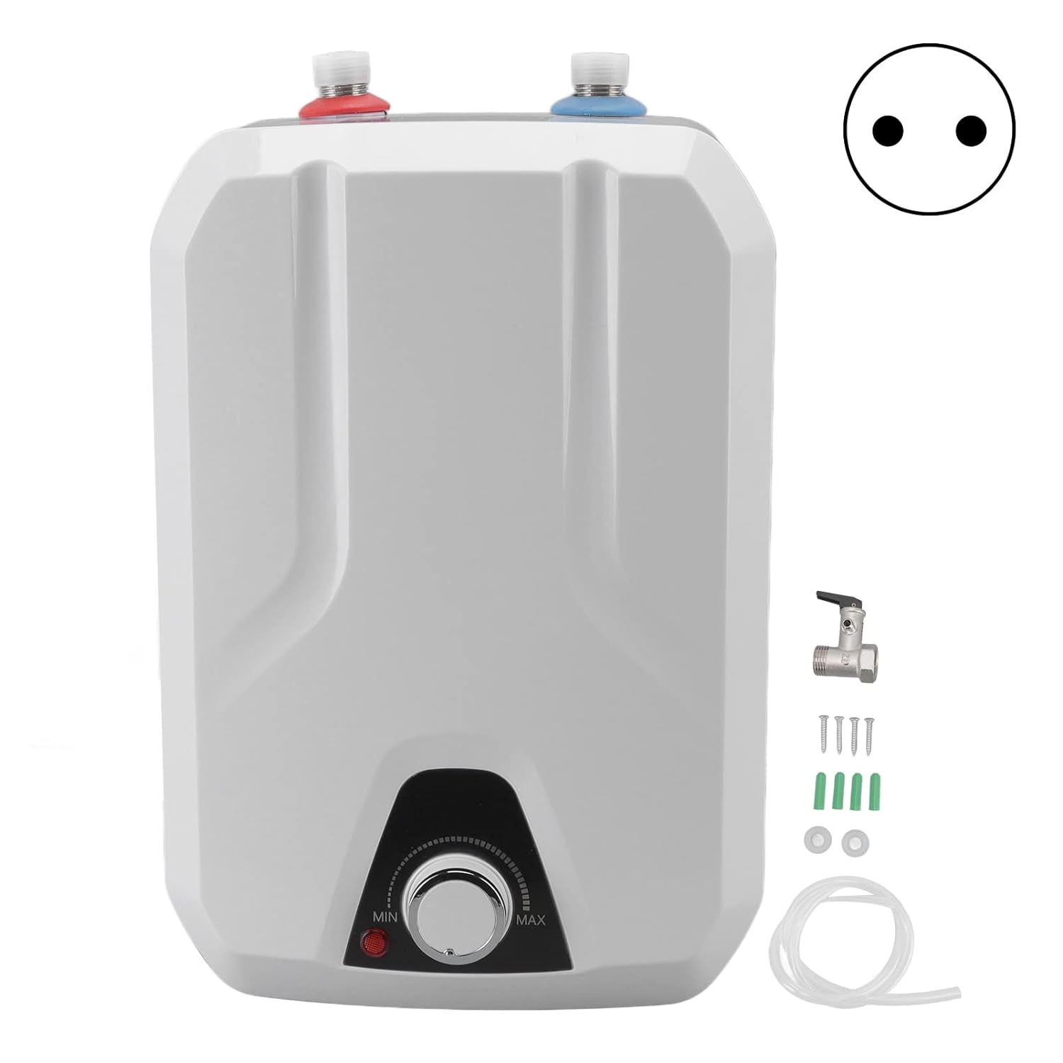 Plastic White & Grey Instant Water Heater