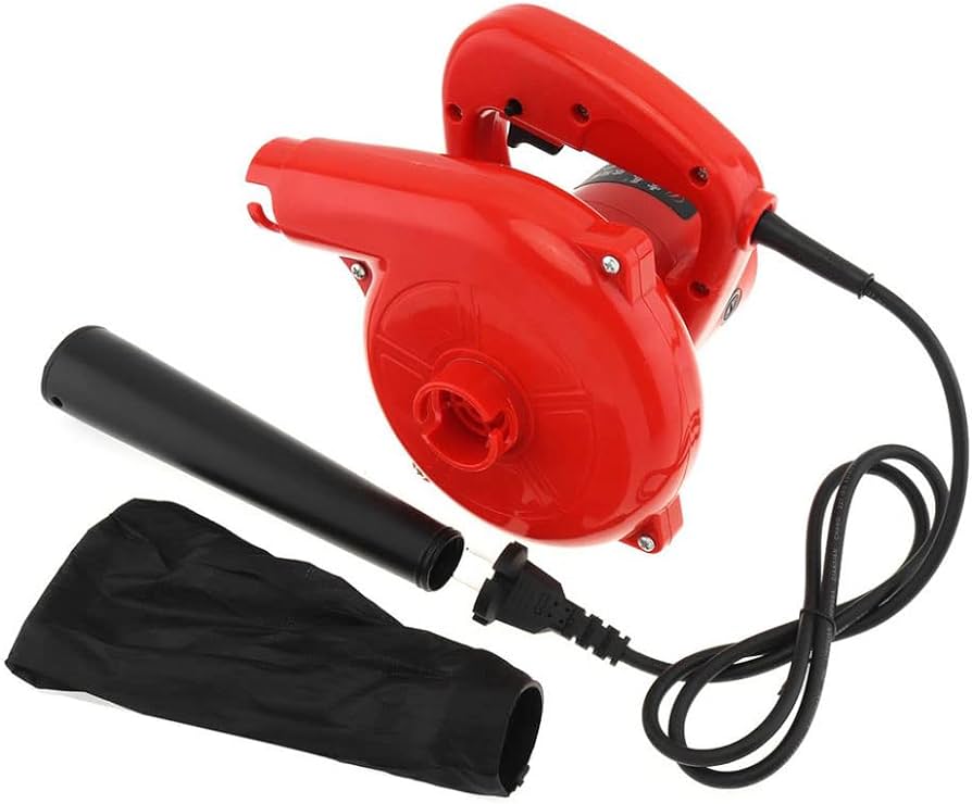 Red Unbreakable Plastic Electric Air Blower with Dust Collector Bag