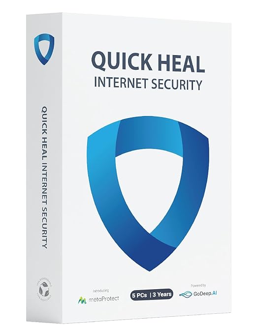 Quick Heal Internet Security Standard 5 Users 3 Years with CD/DVD