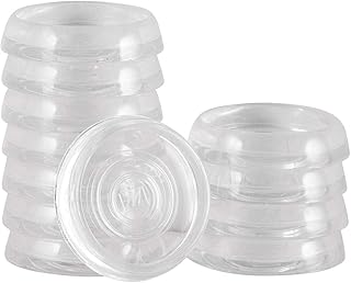PVC Caster Cups, Non Slip Furniture Pads, Anti-Slip Gripper, Anti Skid Furniture Feet, Anti Slide Floor Protector Bed Couch Stoppers /Gym Equipment Accessory