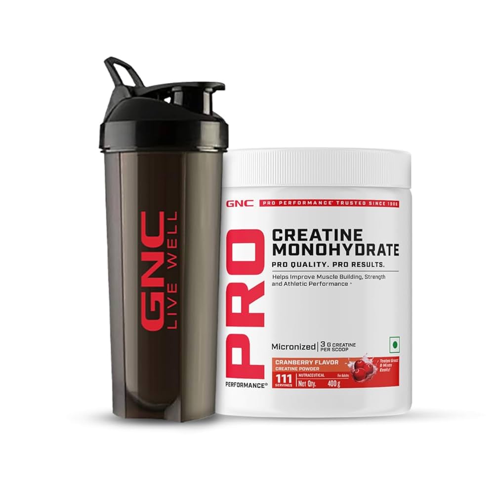 GNC Creatine Monohydrate Powder Cranberry 400gm