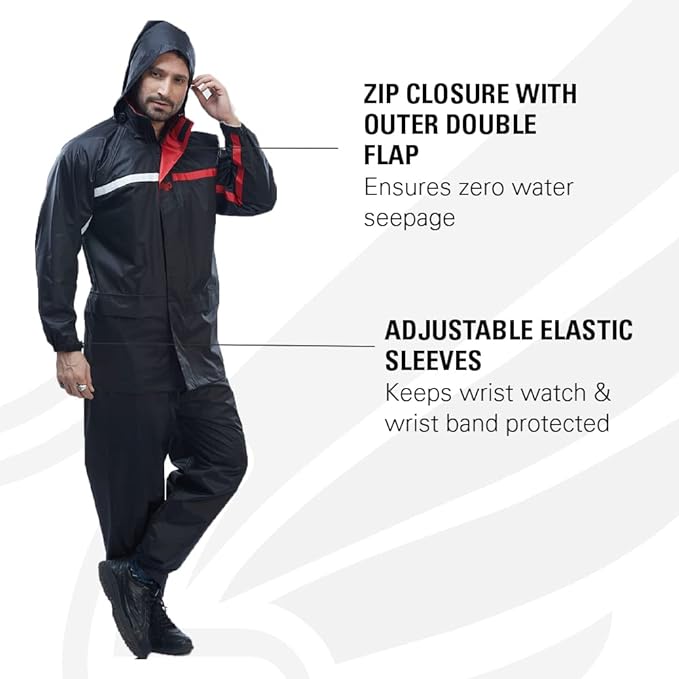 Waterproof 1/2 Zip Rain Jacket