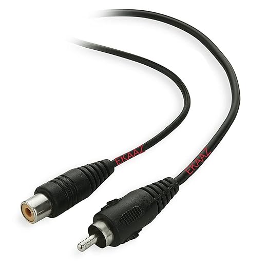 RCA Extension Cable, 5 Mtr /15ft Audio Video RCA Male to Female Cord