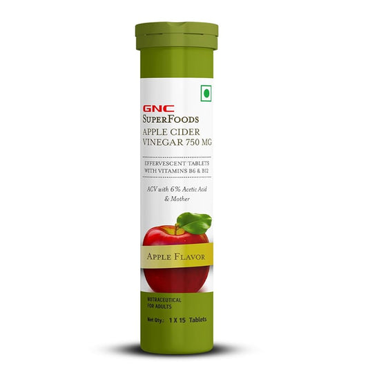 GNC ACV 750mg Effervesent Tablet 1x15