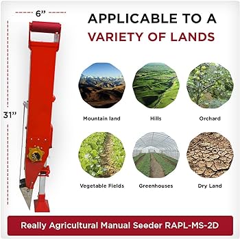 Really RAPL-MS-1S Agricultural Single Barrel Hand Operated Seeding Machine