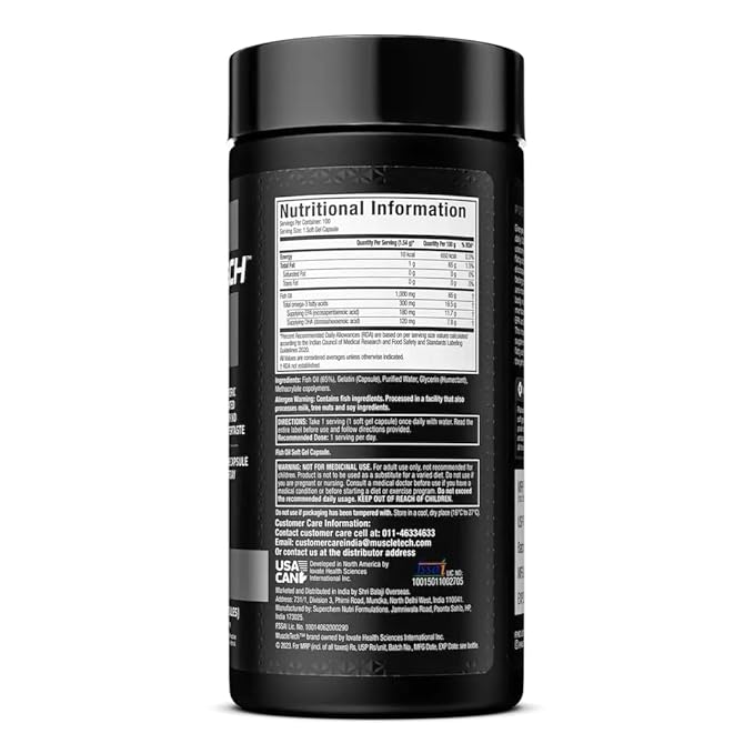 Muscletech Platinum 100% Omega Fish Oil