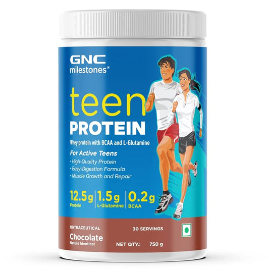 GNC Teenage Athlete Protein Chocolate Powder 750gm