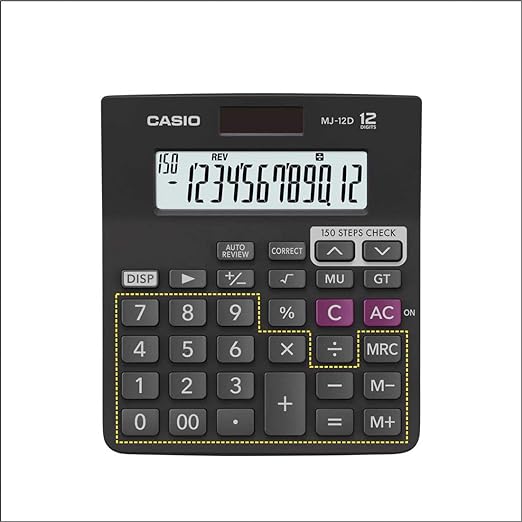 MJ-12D-Bk Electronic Calculator