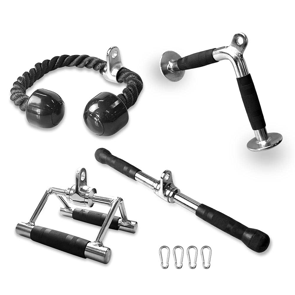 Wholesale Fitness Equipment Accessories Tricep Lat Pull Down Bar Set Adjustable Handle Grips for Home Gym