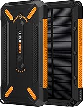 10000mAh Solar Power Bank with Overcharge Protection, USB Output, Outdoor Mobile Charging