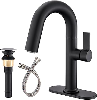 Sanitary Ware Bathroom Accessories Lavatory Matt Black Solid Brass Single Handle Bathroom Wash Basin Faucet Wash Basin Mixer Sink Faucet