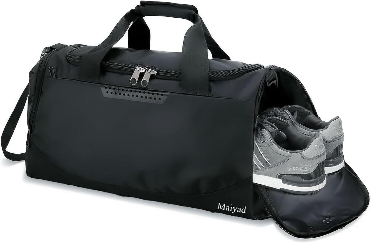 Gym Bag Womens Mens with Shoes Compartment and Wet Pocket,Travel Duffel Gym Tote Bags for Plane