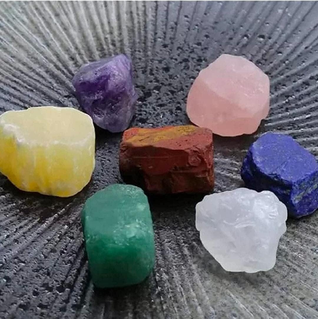 Raw Stone Sets - Seven Chakra Gem