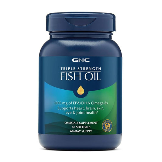 GNC Triple Strength Fish Oil SoftGel Cap 1x30