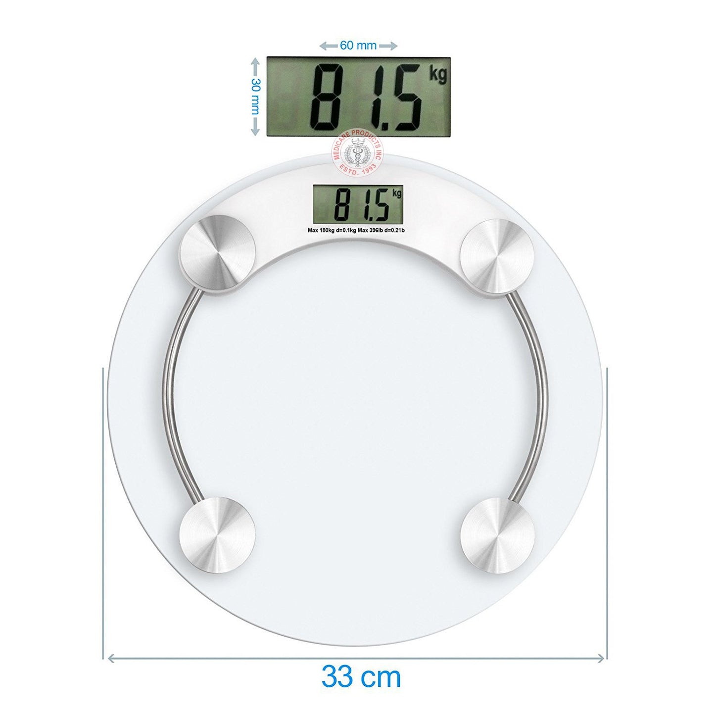 Digital Glass Personal Weighing Machine