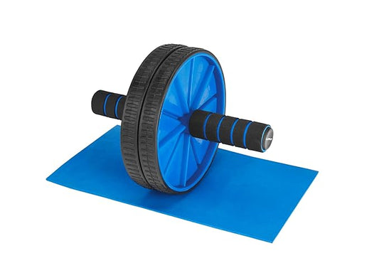 Symactive Home Gym Dual Anti-Skid Wheel Ab Roller/Blaster