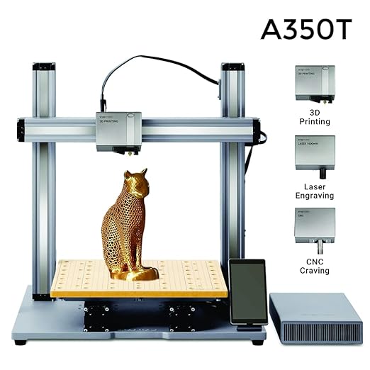 Snapmaker A350T 3-in-1 FDM 3D Printer, Print Size: 320x350x330 mm