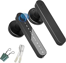 Home Apartment Biometric Fingerprint Knob Keyless Entrance Door Ttlock Tuya APP Remote Smart Fingerprint Door Knob Lock