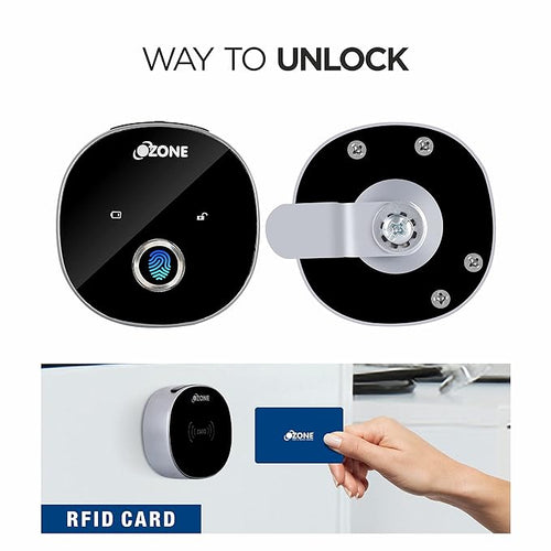 Fingerprint Lock Compact Round and Handy, Access, RFID Locking System Smart Furniture Lock