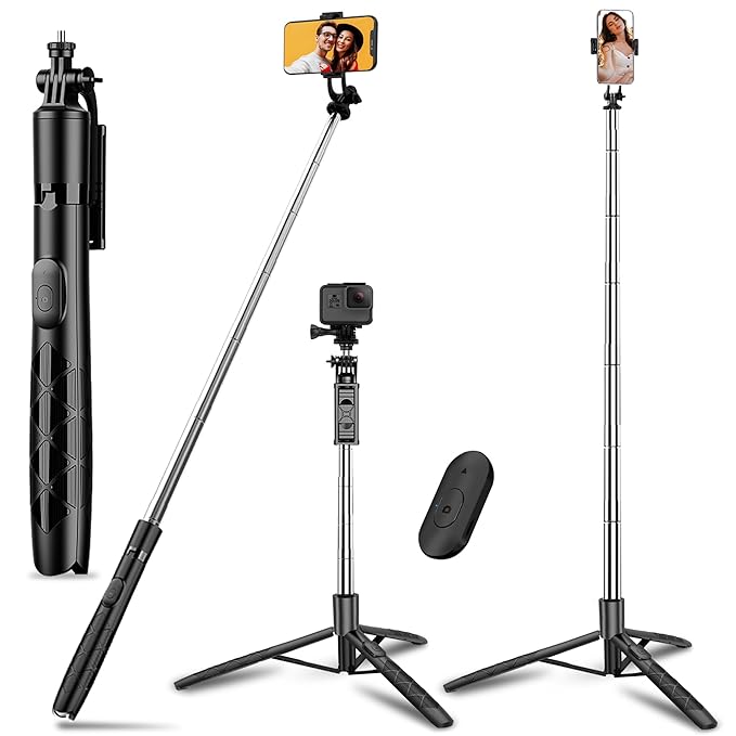 S5-s Selfie Stick with Tripod Stand 360 Degree