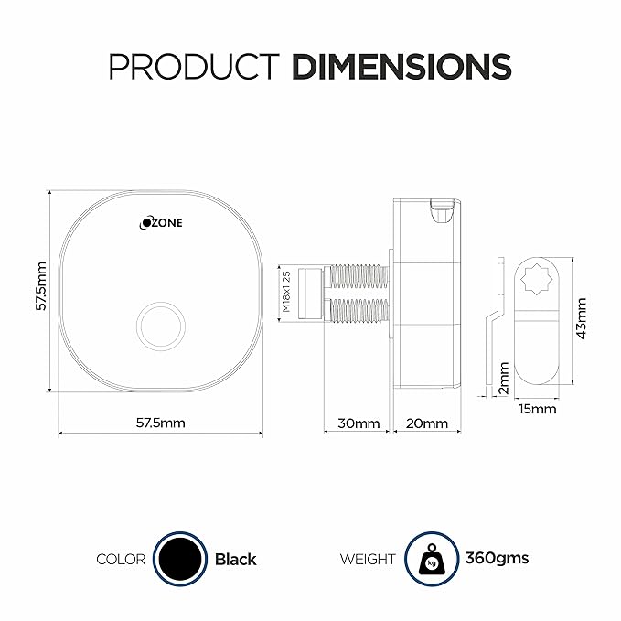 Fingerprint Lock Compact Round and Handy, Access, RFID Locking System Smart Furniture Lock