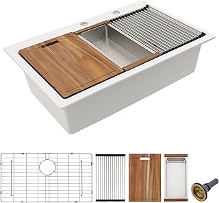 Quartz Kitchen Sink Double Bowls Undermount Drainboard Sink Kitchen
